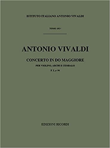 okumak Concerti Per Vl., Archi E B.C.: In Do Rv 182