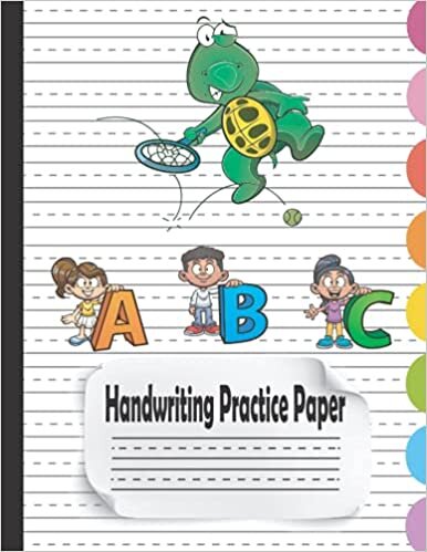 okumak Handwriting Practice Paper: 110 Blank Writing Pages With Kwai Tortoise Cover Design, Blank Handwriting Practice Workbook Paper with Dotted Lines for ... Preschool, K-3 (Cursive Handwriting Books)