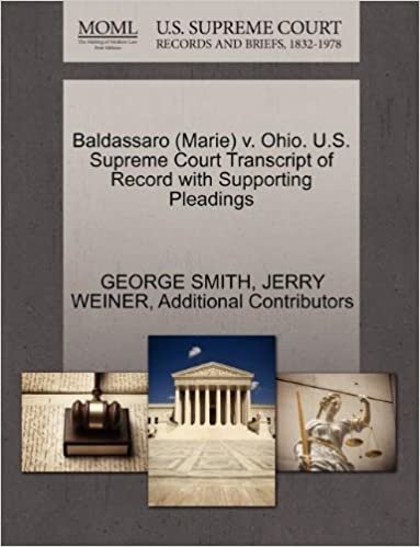 okumak Baldassaro (Marie) V. Ohio. U.S. Supreme Court Transcript of Record with Supporting Pleadings
