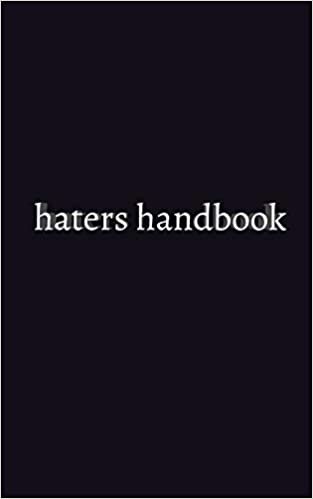 haters handbook Blank Notebook
