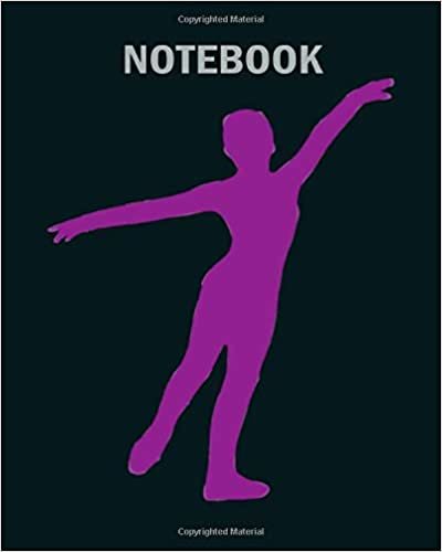 okumak Notebook: silhouette danse - 50 sheets, 100 pages - 8 x 10 inches