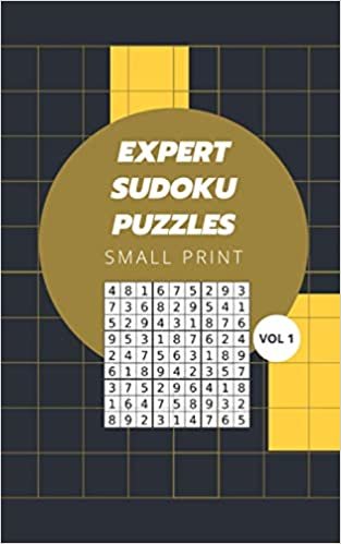 okumak Expert Sudoku Puzzles Small Print Vol 1: Logic and Brain Mental Challenge Puzzles Gamebook with solutions, Indoor Games One Puzzle Per Page Gift ... Birthday, Christmas, Thanksgiving, Reunion