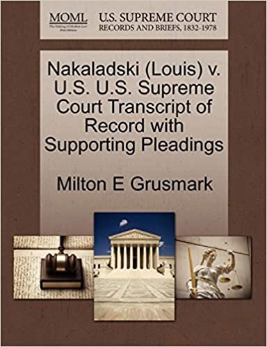 okumak Nakaladski (Louis) v. U.S. U.S. Supreme Court Transcript of Record with Supporting Pleadings