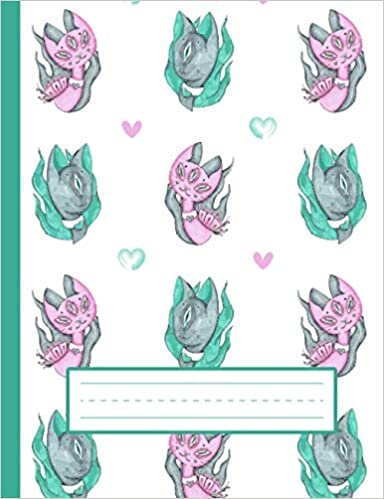 okumak Alien Cats And Hearts - Alien Primary Composition Notebook For Kindergarten To 2nd Grade (K-2) Kids: Standard Size, Dotted Midline, Blank Handwriting Practice Paper Notebook For Girls, Boys