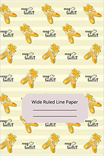 okumak Dancing Art and Silhouettes Theme Wide Ruled Line Paper