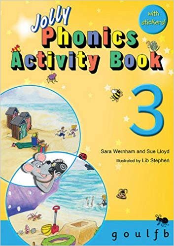 okumak Jolly Phonics Activity Book 3: g,o,u,l,f,b