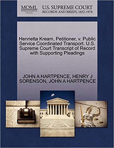 okumak Henrietta Kream, Petitioner, v. Public Service Coordinated Transport. U.S. Supreme Court Transcript of Record with Supporting Pleadings