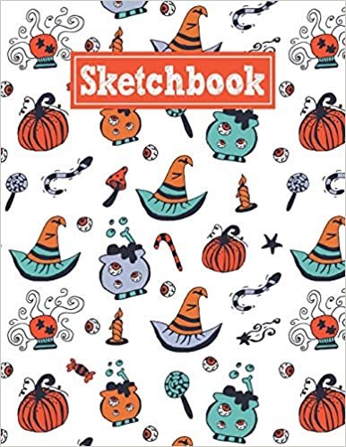 okumak Sketchbook: 8.5 x 11 Notebook for Creative Drawing and Sketching Activities with Halloween Themed Cover Design