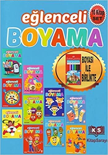 okumak Eğlenceli Boyama Seti (10 kitap)