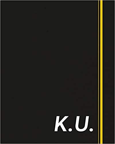 okumak K.U.: Classic Monogram Lined Notebook Personalized With Two Initials - Matte Softcover Professional Style Paperback Journal Perfect Gift for Men and Women