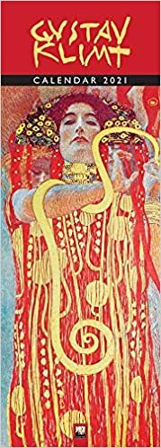 okumak Gustav Klimt 2021: Original Flame Tree Publishing-Kalender Slimeline [Kalender]