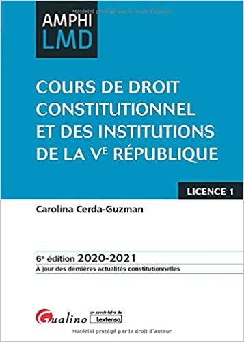 okumak Cours de droit constitutionnel et Institutions de la Ve République (Amphi LMD)