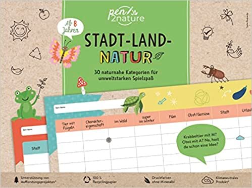 okumak Stadt-Land-Natur. Block für Kinder ab 8 Jahren: pen2nature: 100% Recyclingpapier • klimaneutrales Produkt • unterstützt Aufforstungsprojekte