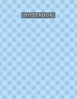 okumak Notebook Maya Blue Color Small Cross Line Baby Elephant Pattern Background Cover: 110 Pages, Life, Journal, 8.5 x 11 inch, Daily, 21.59 x 27.94 cm, Bill, A4, Planner, Organizer