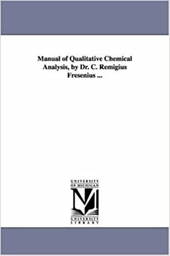okumak Manual of qualitative chemical analysis, by Dr. C. Remigius Fresenius ...