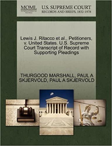okumak Lewis J. Ritacco et al., Petitioners, v. United States. U.S. Supreme Court Transcript of Record with Supporting Pleadings