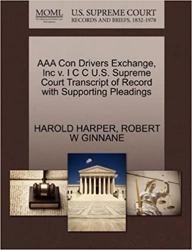 okumak AAA Con Drivers Exchange, Inc v. I C C U.S. Supreme Court Transcript of Record with Supporting Pleadings