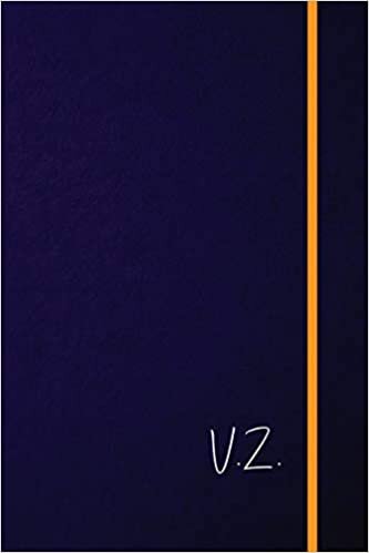 okumak V.Z.: Classic Monogram Lined Notebook Personalized With Two Initials - Matte Softcover Professional Style Paperback Journal Perfect Gift for Men and Women