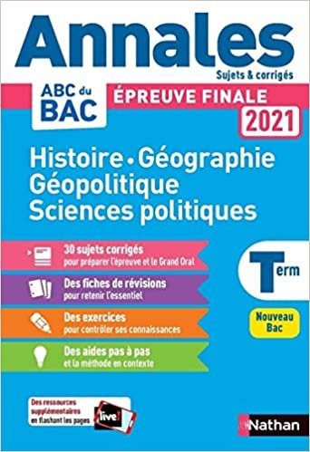 okumak Histoire-Géo Géopolique Sciences Politiques - Term - Annales Bac 2021 - Sujets &amp; corrigés (Annales ABC BAC finale C)