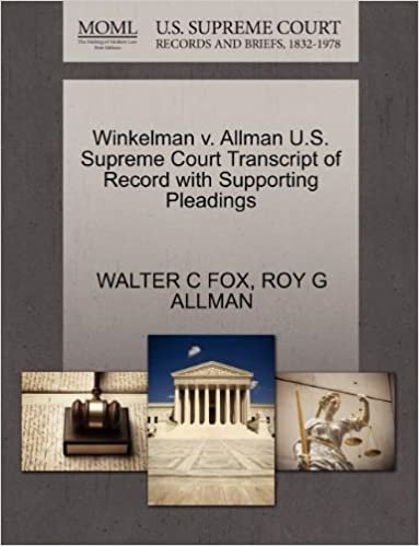 okumak Winkelman v. Allman U.S. Supreme Court Transcript of Record with Supporting Pleadings