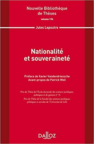 okumak Nationalité et souveraineté. Volume 196 - 1re ed. (Nouvelle Bibliothèque de Thèses)