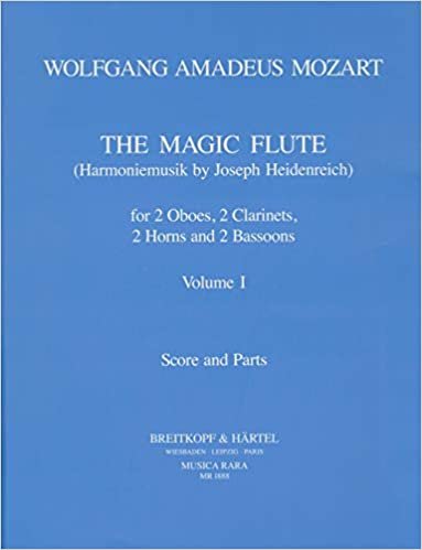 okumak Die Zauberflöte KV 620 Harmoniemusik bearb. von J. Heidenreich Band 1 - Partitur und Stimmen (MR 1888)