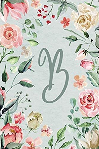 okumak 2020 Weekly Planner, Letter/Initial B, Teal Pink Floral Design: 6”x9” Weekly Calendar (Teal Pink Floral 6”x9” Planner Alphabet Series - Letter B)