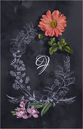 okumak Monogram &quot;F&quot; Journal: This Beautiful Floral Monogram Journal Features the Letter &quot;F&quot; on a Dark Grey Watercolor Background. Conveniently sized at 5.5” ... sturdy pages, to fit into your purse or bag.