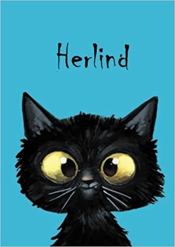 okumak Herlind: Herlind - Katzen - Malbuch / Notizbuch / Tagebuch: A5 - blanko
