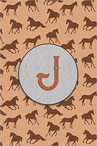 okumak J: Monogram With Single Letter Journal, Diary or Notebook for the Horse Lover and Anybody That Likes Horses