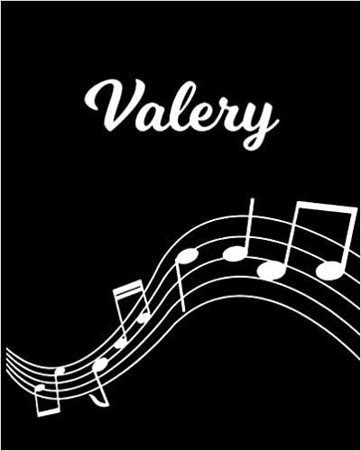 okumak Valery: Sheet Music Note Manuscript Notebook Paper | Personalized Custom First Name Initial V | Musician Composer Instrument Composition Book | 12 ... Guide | Create Compose &amp; Write Creative Songs