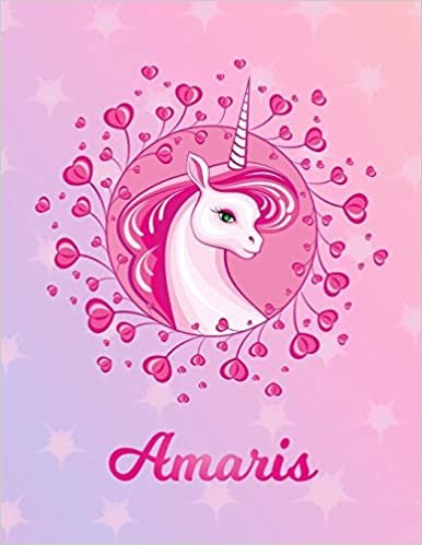 okumak Amaris: Unicorn Sheet Music Note Manuscript Notebook Paper | Magical Horse Personalized Letter D Initial Custom First Name Cover | Musician Composer ... Notepad Notation Guide | Compose Write Songs