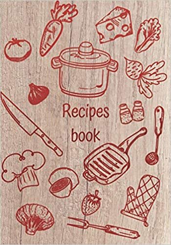 okumak Recipes book: Recipe binder: Elegant recipe holder to Write In Recipe cards, chic Food Graphics design, Document all Your recipe box and Notes for ... recipe keeper, 100-Pages 7&quot; x 10&quot; V 5.0