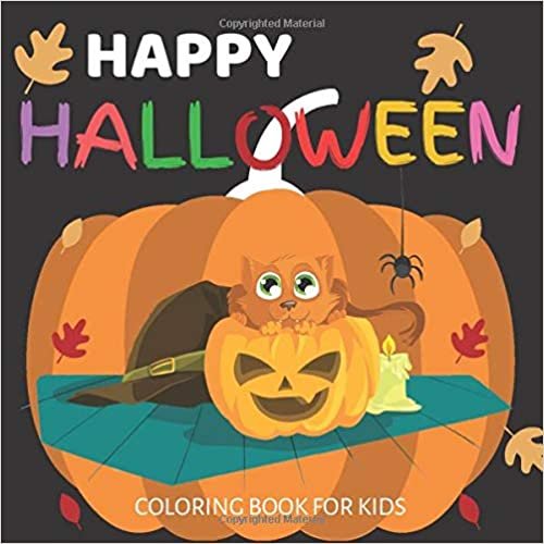 okumak Happy Halloween Coloring Book for Kids: A Collection of Fun and Easy Happy Halloween Coloring