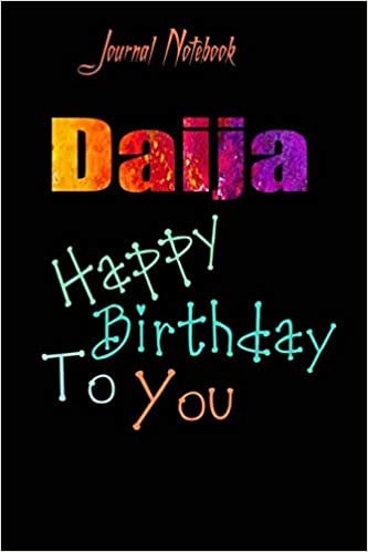 okumak Daija: Happy Birthday To you Sheet 9x6 Inches 120 Pages with bleed - A Great Happy birthday Gift