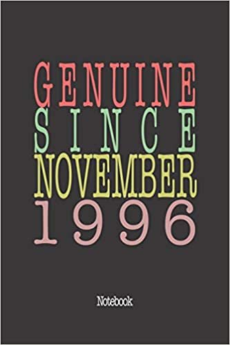 Genuine Since November 1996: Notebook