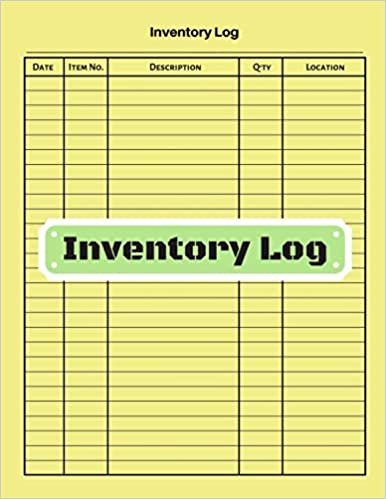 okumak Inventory log: V.11 - Inventory Tracking Book, Inventory Management and Control, Small Business Bookkeeping / double-sided perfect binding, non-perforated