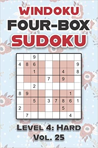 okumak Windoku Four-Box Sudoku Level 4: Hard Vol. 25: Play Sudoku 9x9 Nine Numbers Grid With Solutions Hard Level Volumes 1-40 Cross Sums Sudoku Variation ... Enjoy Challenge For All Ages Kids to Adults