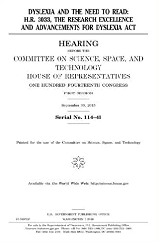 okumak Dyslexia and the need to READ : H.R. 3033, the Research Excellence and Advancements for Dyslexia Act