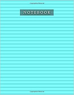okumak Notebook Aqua Color Horizontal Line Baby Elephant Pattern Background Cover: 8.5 x 11 inch, A4, Bill, Planner, 110 Pages, 21.59 x 27.94 cm, Daily, Organizer, Life, Journal