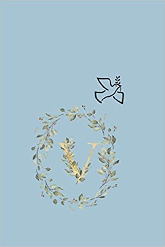 okumak V: Dove and Olive Branch V monogram notebook