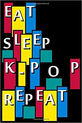 okumak Eat Sleep K-Pop Repeat: Korean Pop Music Lovers Notebook, Journal, Composition Book, Planner or Diary, 120 Blank Lined Pages 6&quot; x 9&quot;