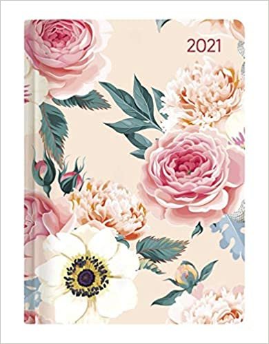 okumak Mini-Buchkalender Style Roses 2021 - Taschen-Kalender A6 - Rose - Day By Day - 352 Seiten - Notiz-Buch - Alpha Edition