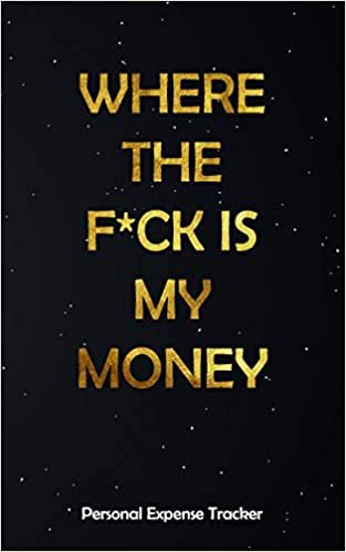 okumak Where The F*ck Is My Money: Daily Personal Expense Tracker Organizer Log Book, Financial Organizer Budget Book, Ledger Diary (5X8) Black stars Cover
