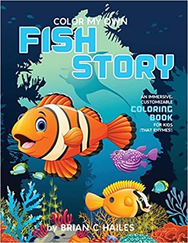 okumak Color My Own Fish Story: An Immersive, Customizable Coloring Book for Kids (That Rhymes!): 9