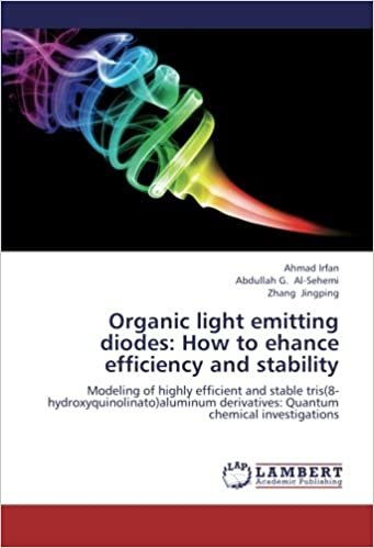 okumak Organic light emitting diodes: How to ehance efficiency and stability: Modeling of highly efficient and stable tris(8-hydroxyquinolinato)aluminum derivatives: Quantum chemical investigations