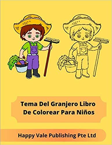 okumak Tema Del Granjero Libro De Colorear Para Niños