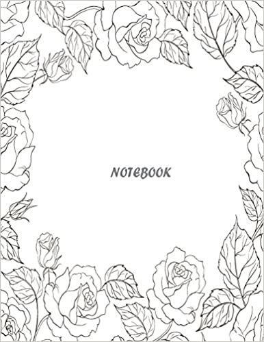 Notebook: Sepia romantic frame: Journal Dot-Grid, Grid, Lined, Blank No Lined: Book: Pocket Notebook Journal Diary, 110 pages, 8.5" x 11"