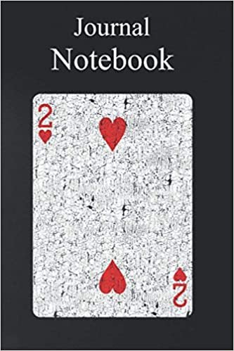 okumak Journal Notebook, Composition Notebook: Two of Hearts Poker Lover Gifts Playing Card Size 6&#39;&#39; x 9&#39;&#39; with 100 College Ruled Pages for Notes, To Do Lists, Doodles, Soft Cover, Matte Finish