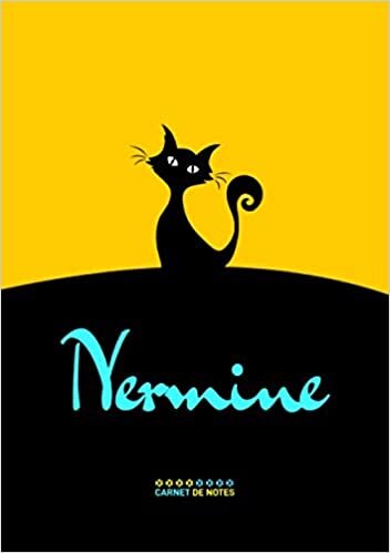 okumak Nermine - Carnet de notes: Cahier A5 avec prénom personnalisé Nermine | Cadeau d&#39;anniversaire pour f, maman, sœur | Couverture : chat | 120 pages lignée, Petit Format A5 (14.8 x 21 cm)